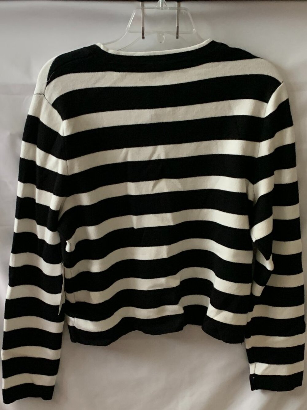 CALLIGRAPHIE BY ANTHROPOLOGIE Striped Cherry Cardigan Sweater Sz LARGE - Picture 4 of 4